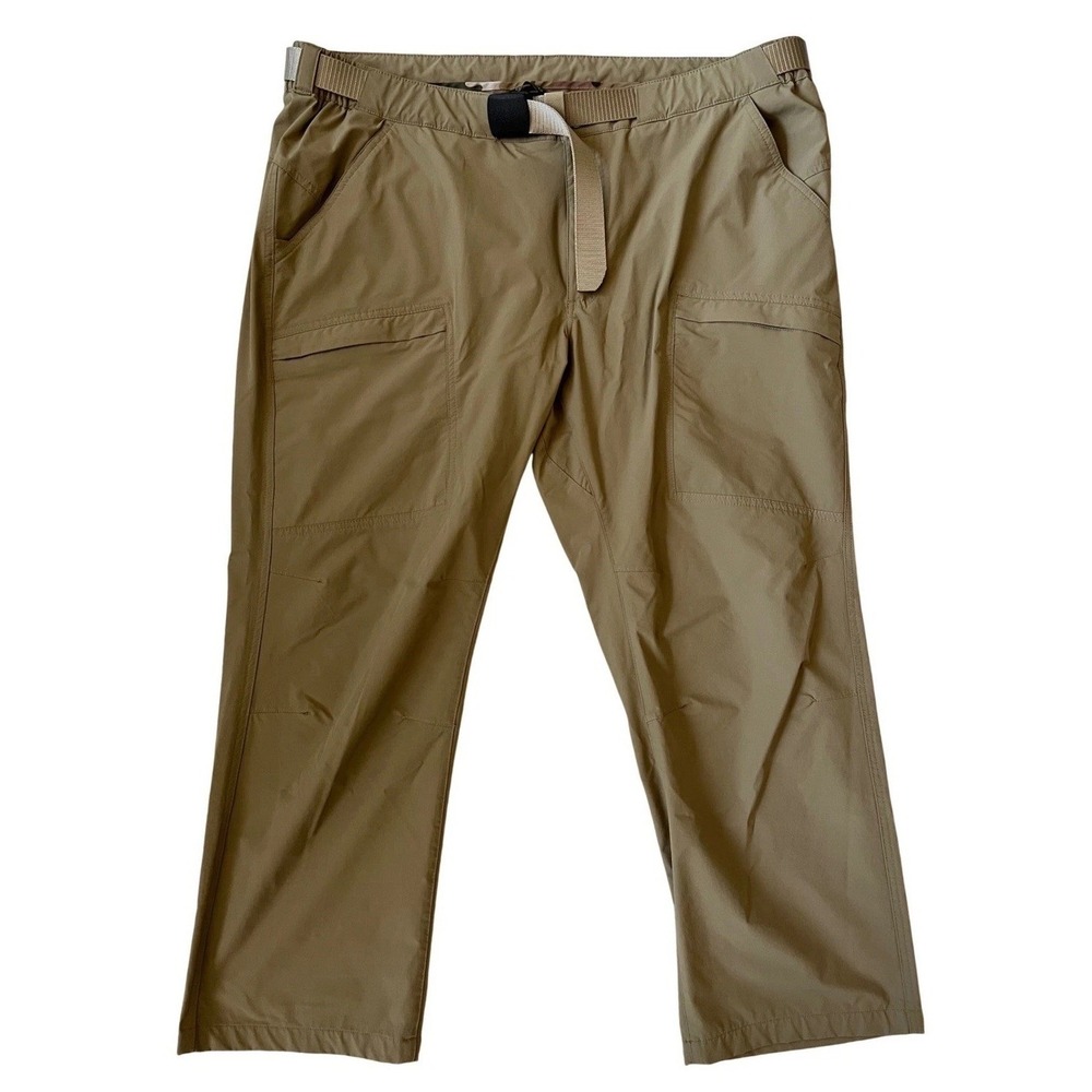 Free Soldier Mens 44x30 Hiking Pants Khaki Tan Tactical Outdoor Stretch Trousers